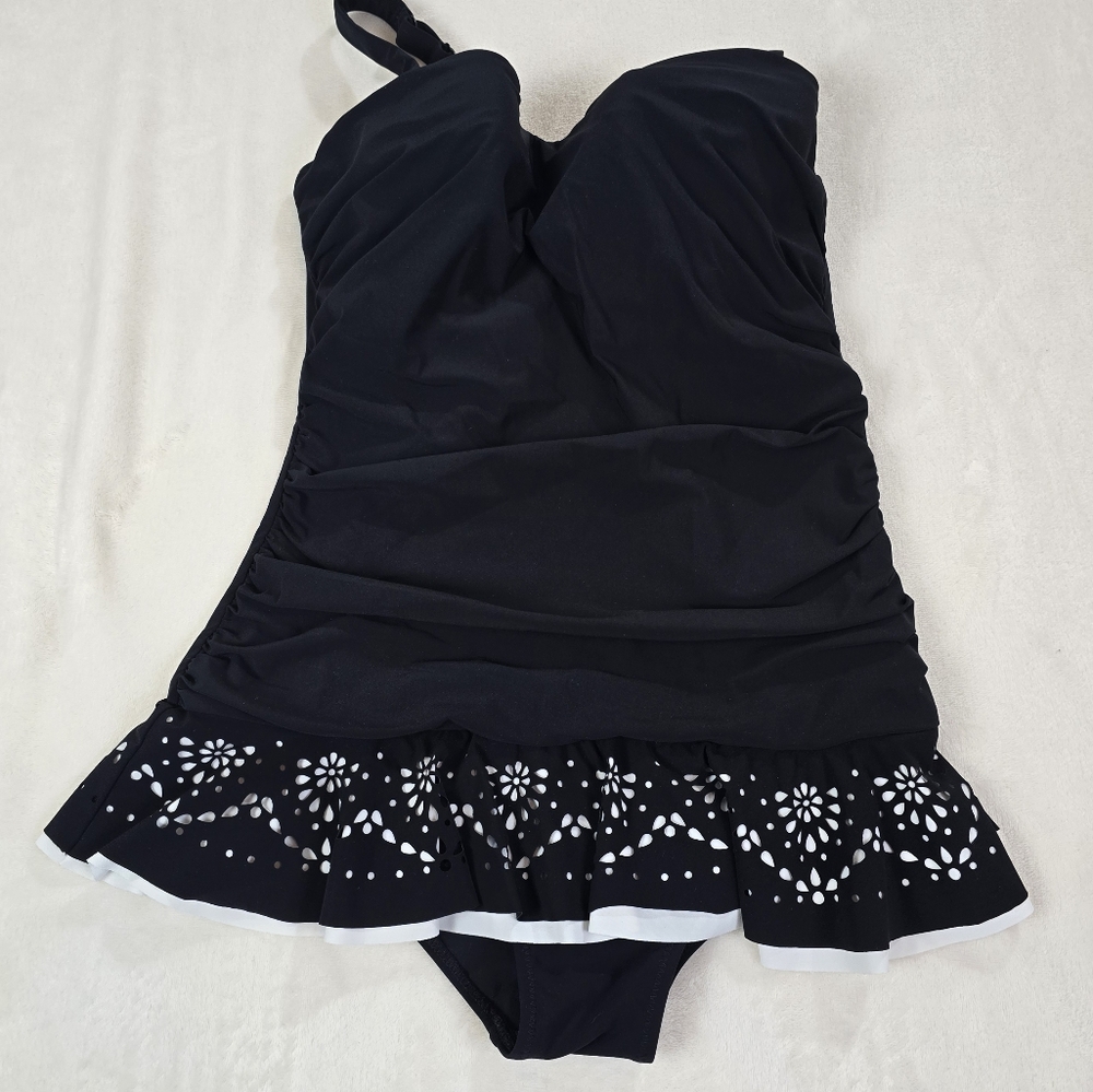 Profile By Gottex Black One Piece Swimsuit